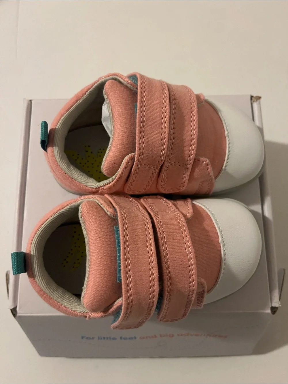 Kids Coral Hook-and-Loop Sneakers — Comfortable Everyday Shoes